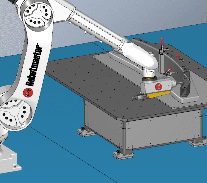 Rebarbação robótica com Robotmaster®